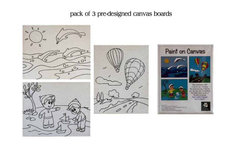 PRE DESIGNED CANVAS BOARDS - Pack of 3 - Image 2